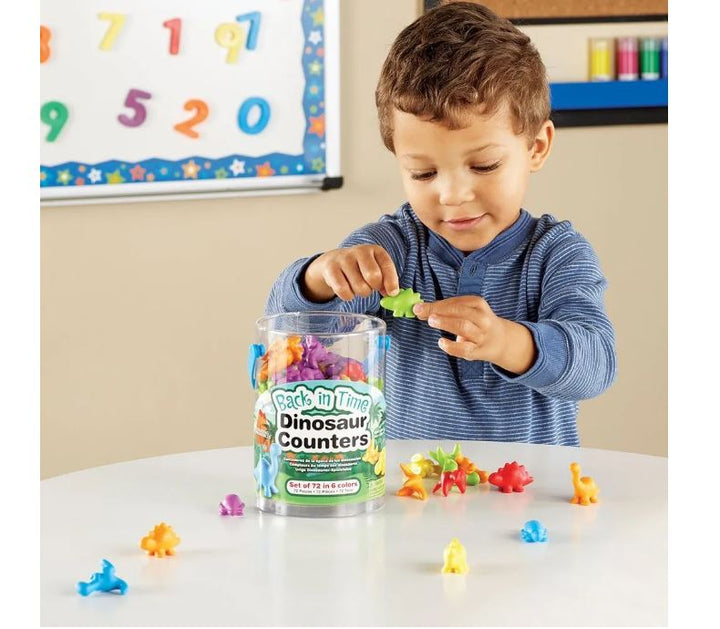 Juego De Conteo Montessori Dinosaurios Niños