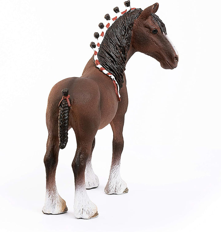 Figura Animales Caballo  Clydesdale Pintado A Mano