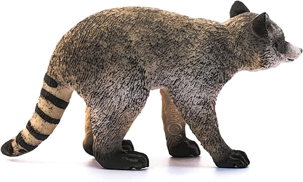 Figura Animales Mapache Pintado A Mano
