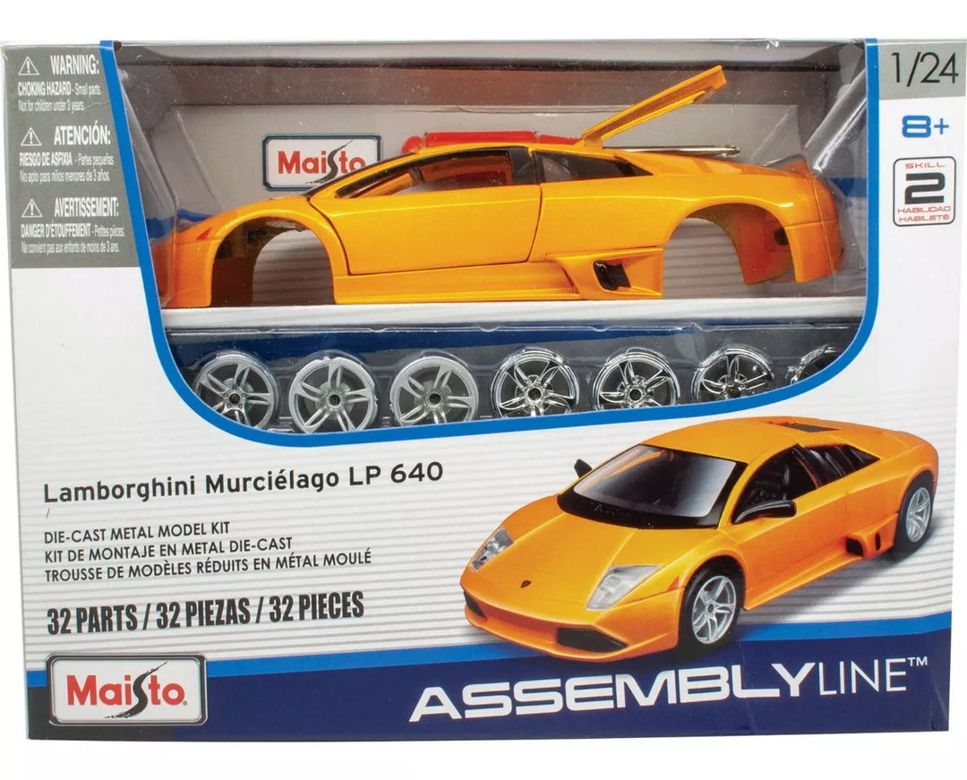 Carro A Escala 1/24  Lamborghini Murcielago Lp640 Para Armar