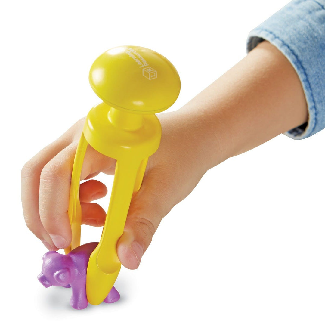 Juego Pinza 1 Unidad Motricidad Fina 3 Dientes Naranja