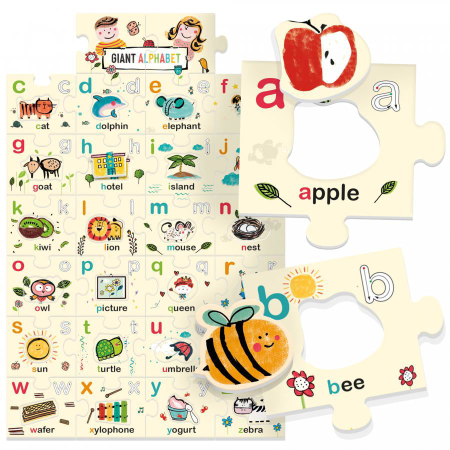 Juego Montessori Rompecabezas Del Alfabeto Gigante