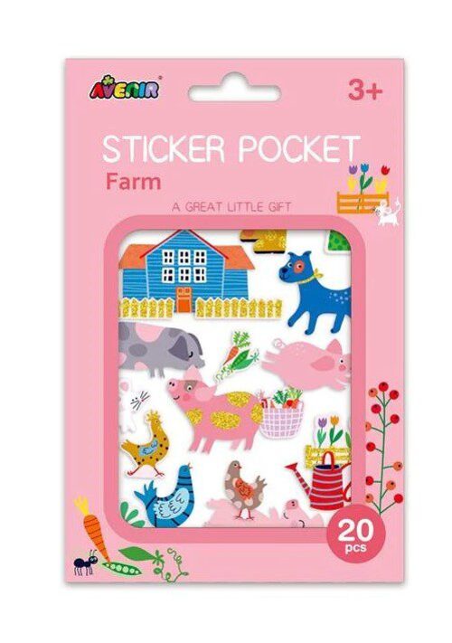 Set De Stickers Brillantes La Granja