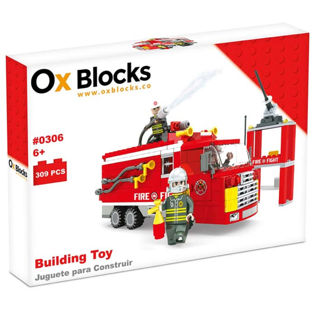 Set De Construccion 309 Piezas Camion De Bomberos