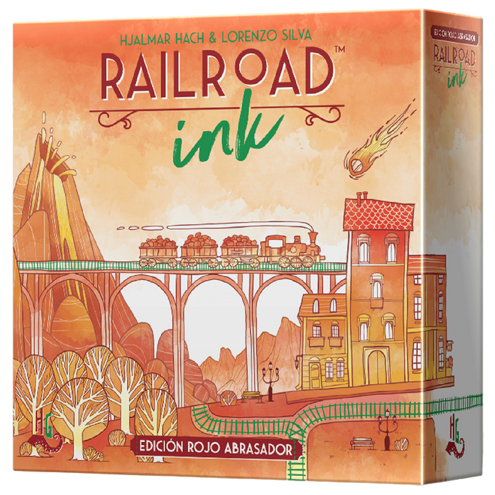 Juego De Mesa Railroad Ink Rojo