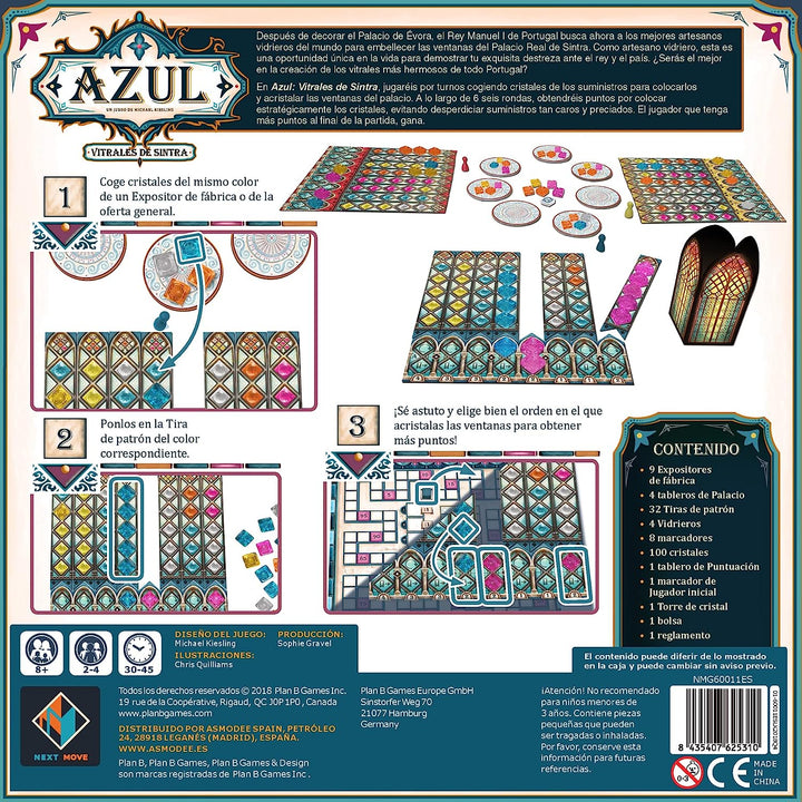 Juego De Mesa Azul Vitrales De Sintra