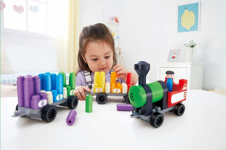 Juego De Construcción Tren Números y Colores