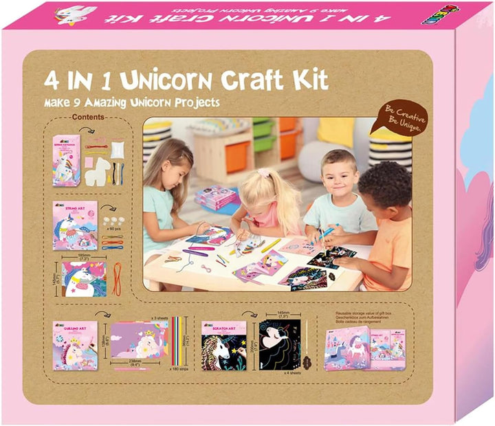 Set De Arte Y Manualidades 4 En 1 Unicornios