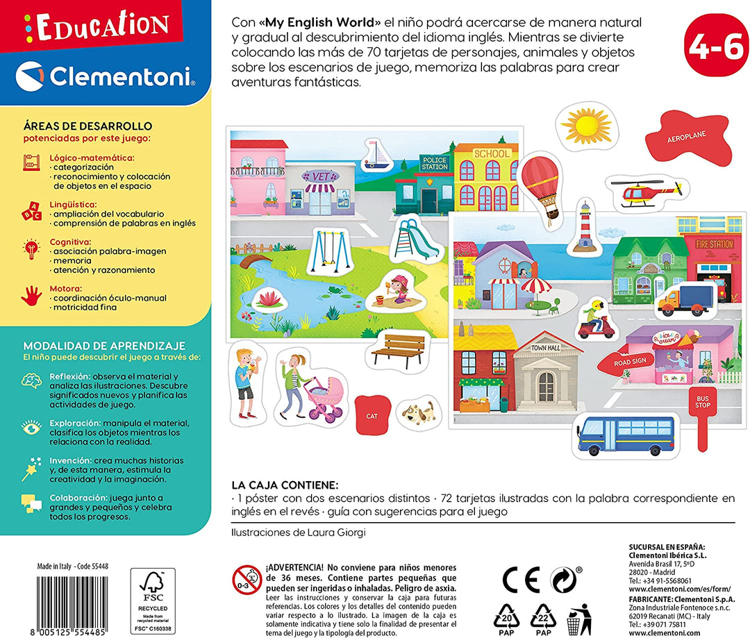 Juego Didactico Aprendiendo Ingles Vocabulario