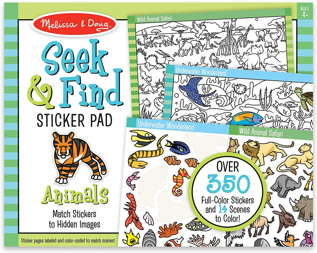 Set De Stickers Busca y Encuentra Animales