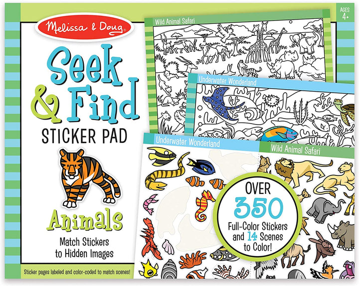 Set De Stickers Busca y Encuentra Animales
