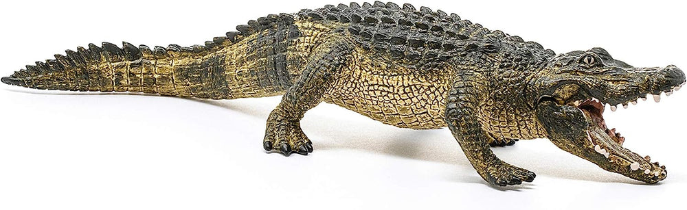 Figura Animales Caiman Pintado A Mano
