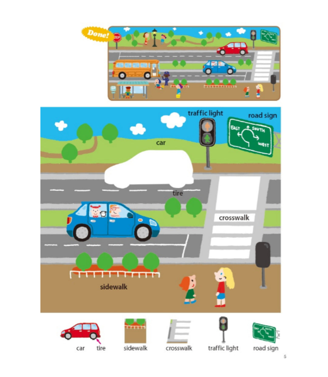 Libro Kumon Actividades Con Stickers La Ciudad En Ingles