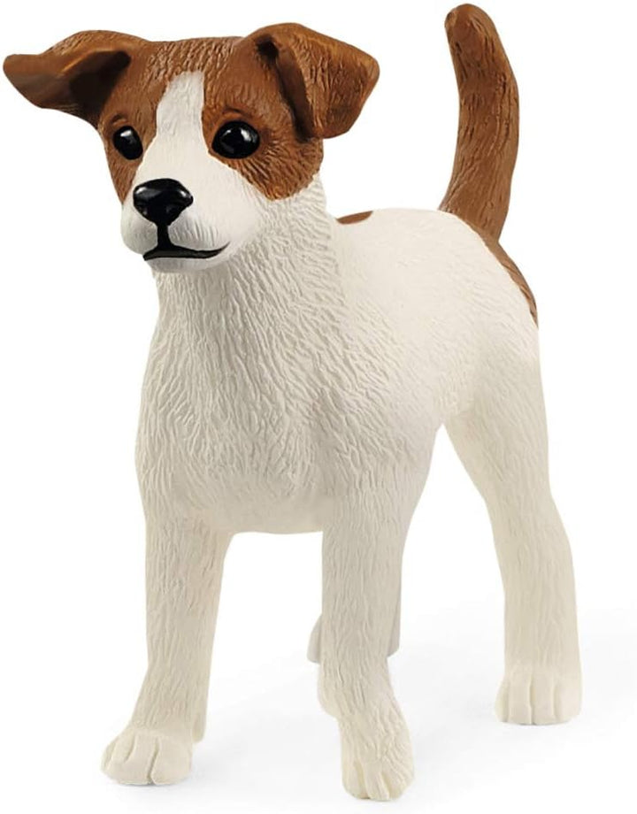 Figura Animales Perro Jack Russell Terrier Macho Pintado A Mano