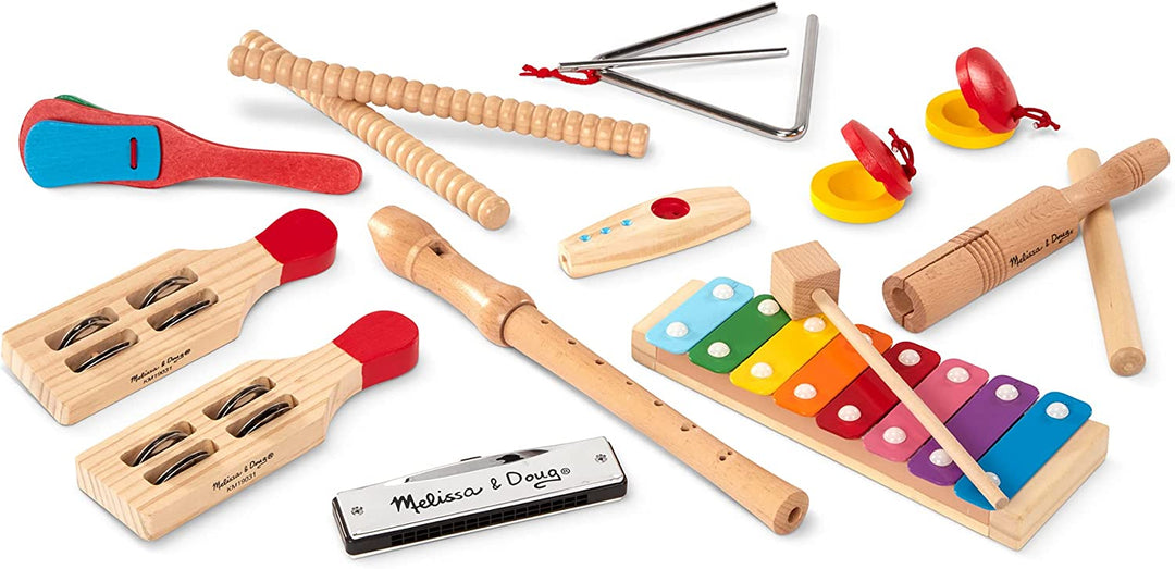 Set De  12 Instrumentos Musicales Madera