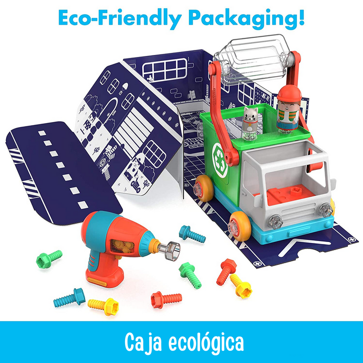 juego didáctico Construye Tu Carro Ecológico STEM niños