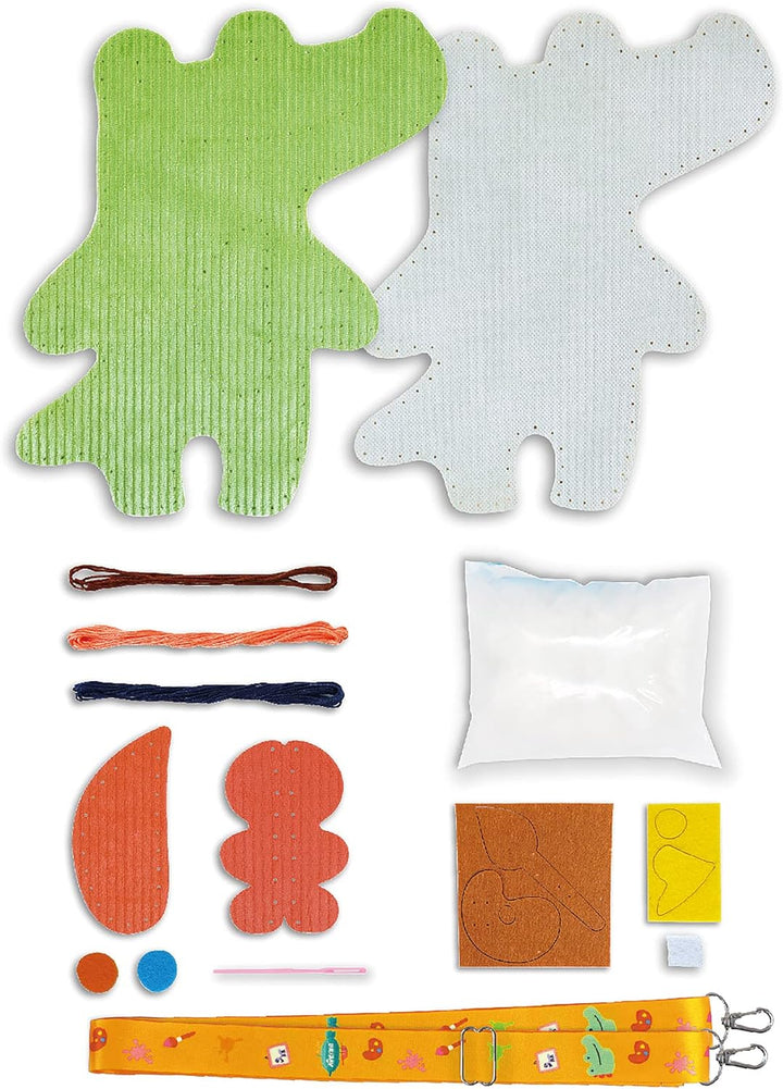 Set De Arte Y Manualidades Cocodrilo De Peluche Tejido