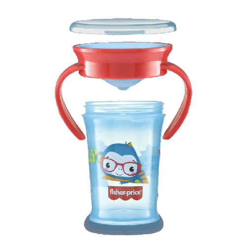 Vaso Antiderrame 360 First Moments Rojo Para Niña Niño Bebe