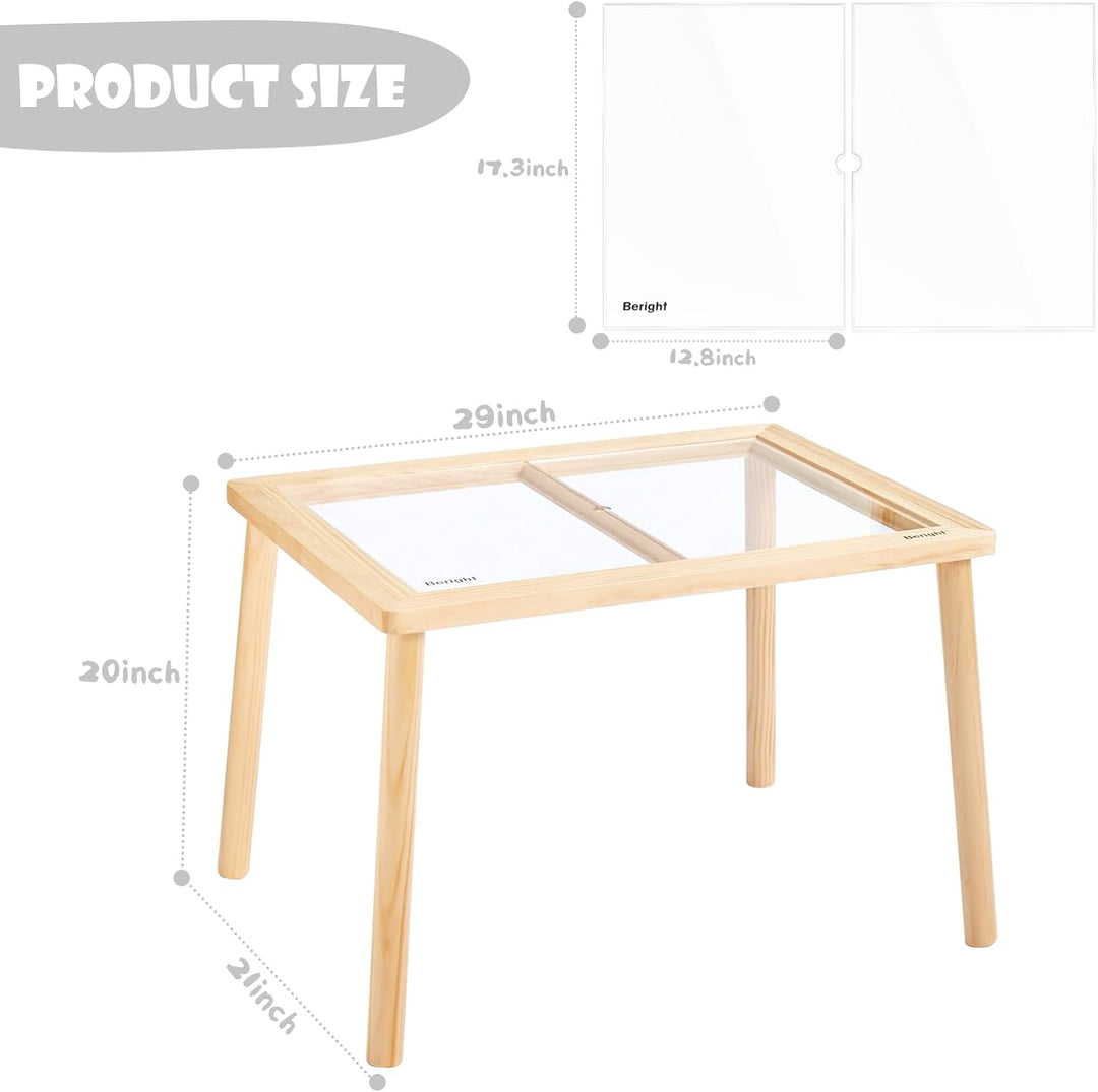 Mesa Sensorial Montessori 2 En 1 Acrílica