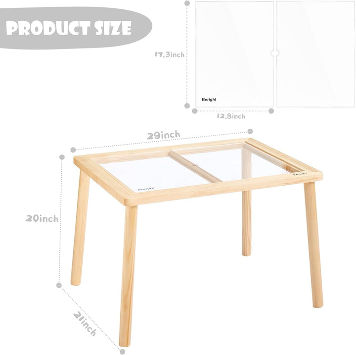 Mesa Sensorial Montessori 2 En 1 Acrílica