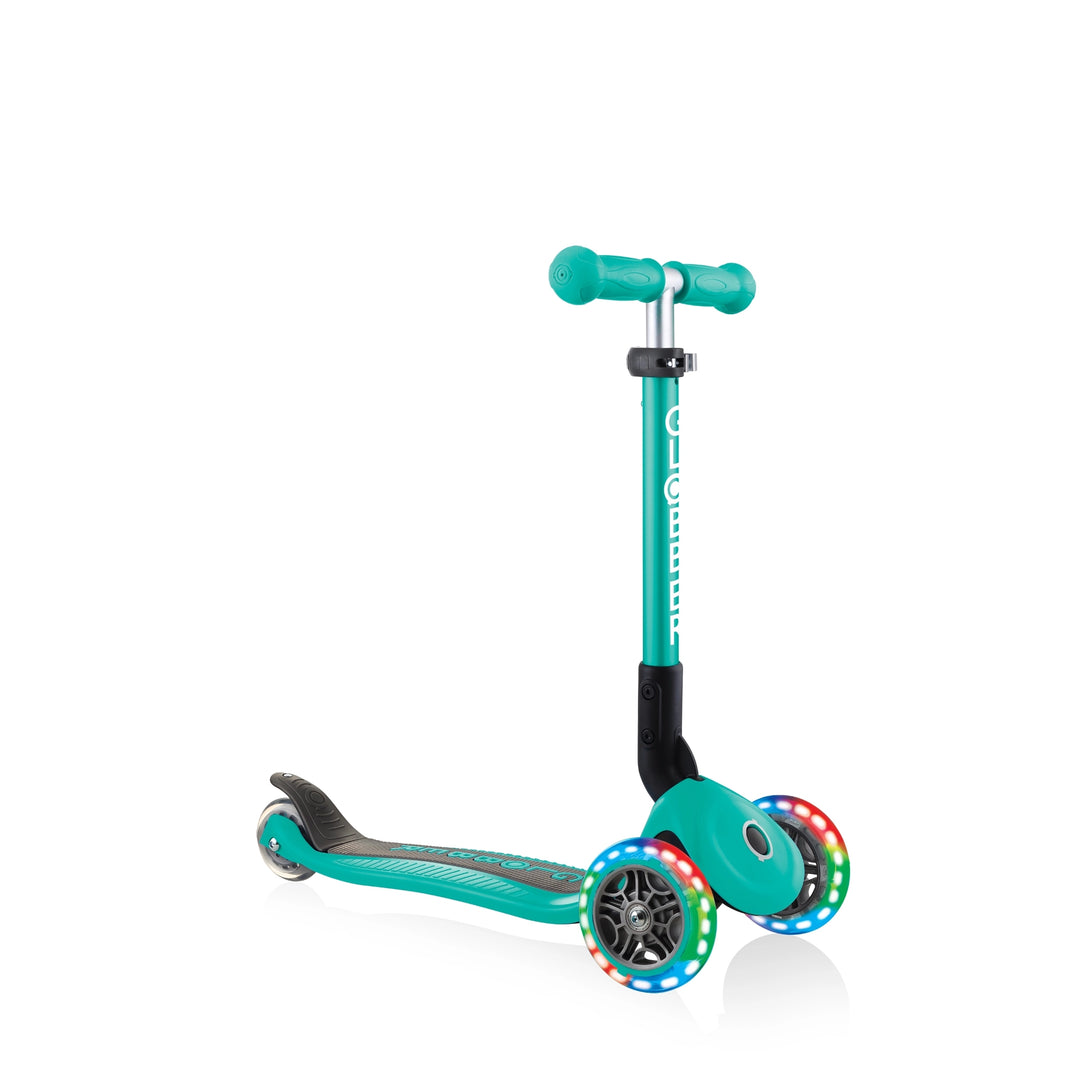Patineta Globber Junior Con Luces Verde