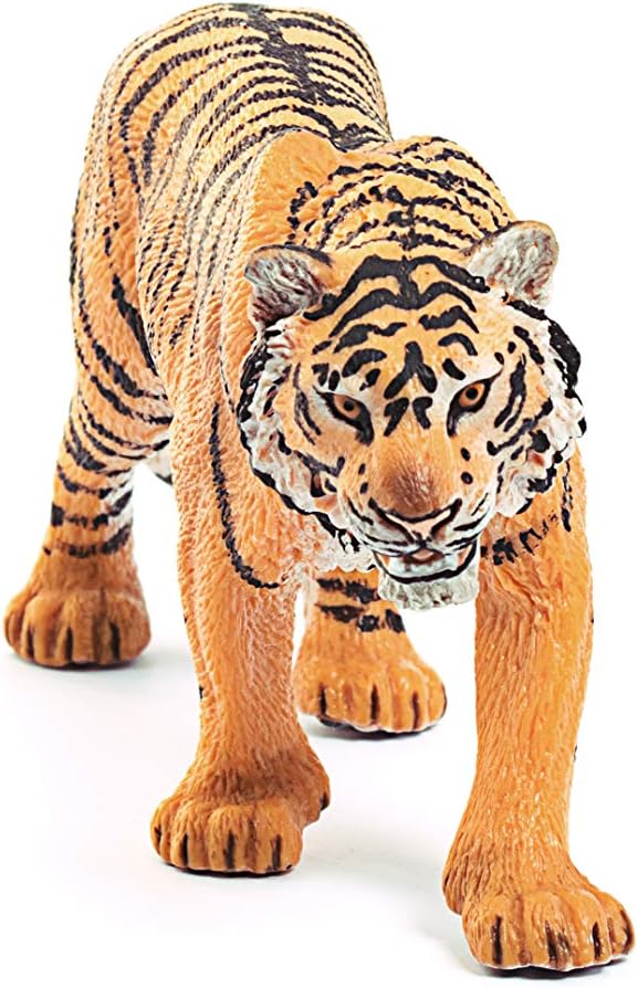 Figura Animales Tigre Pintado A Mano Para Niños