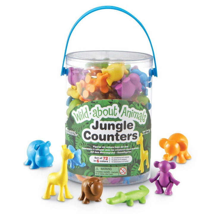Juego Set De Conteo Animales De La Selva Para Niños