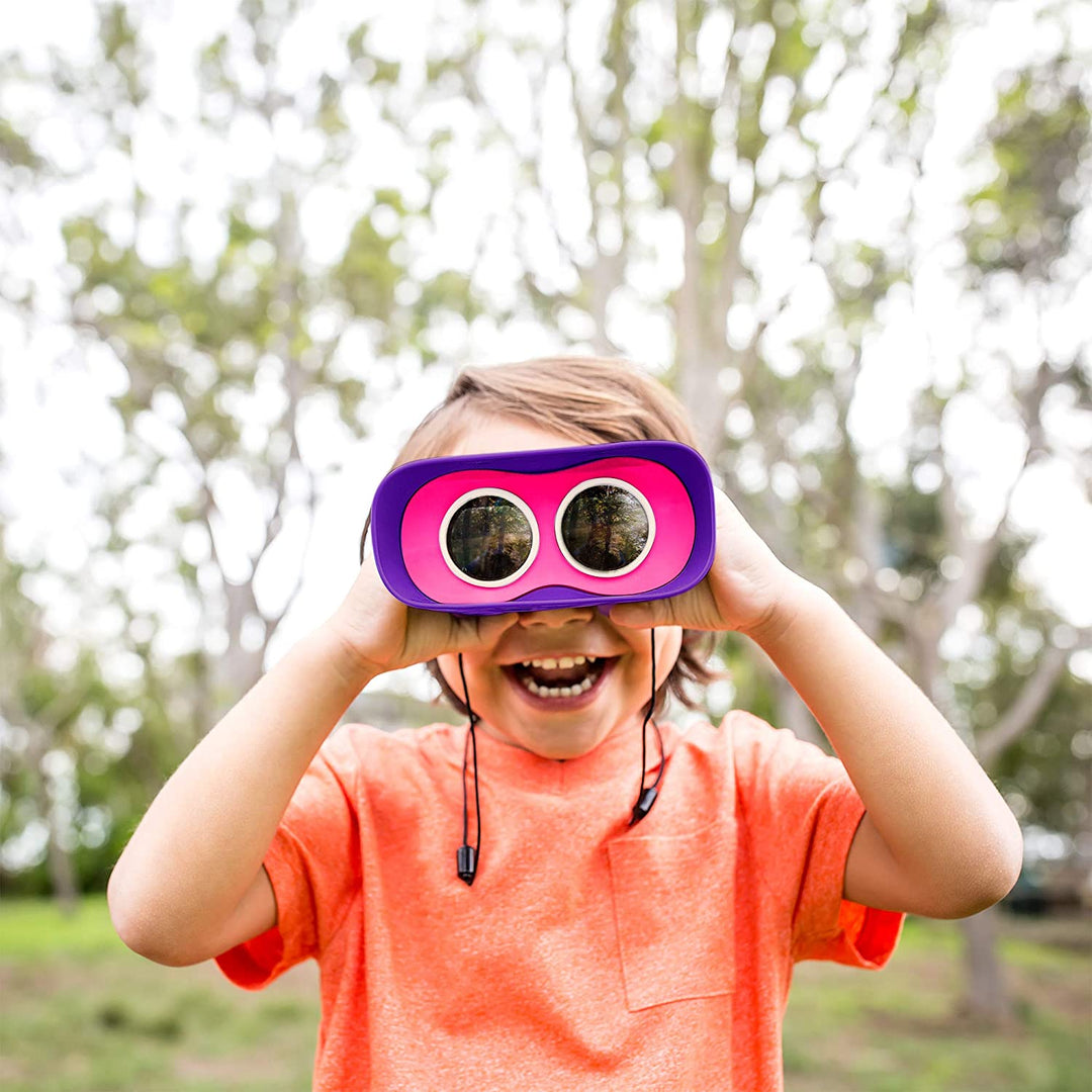 Juego Didáctico Binoculares Rosado Para Niños