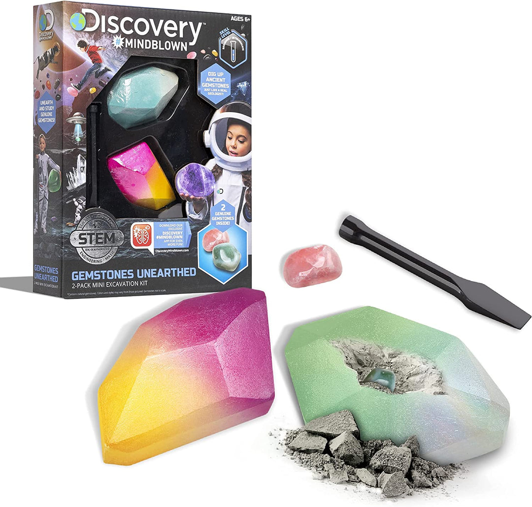 Kit De Excavacion Fosiles Gemas Colores