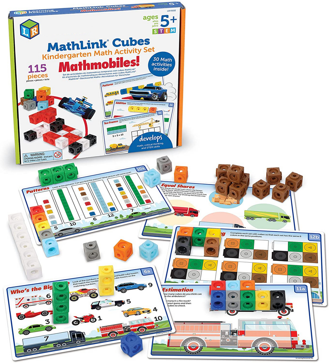 Juego didáctico Matemáticas Cubos Carros F1 para niños