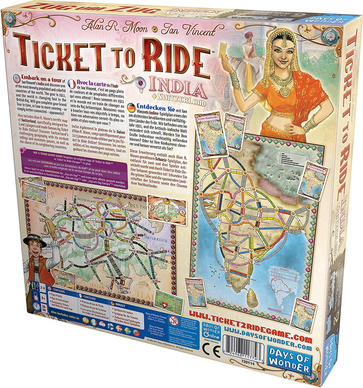 Juego De Mesa Ticket To Ride India Español