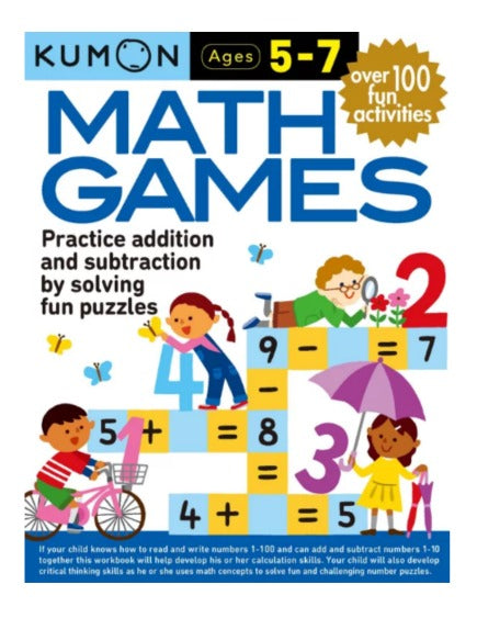 Libro Kumon Juegos De Matematicas En Ingles Para Niños