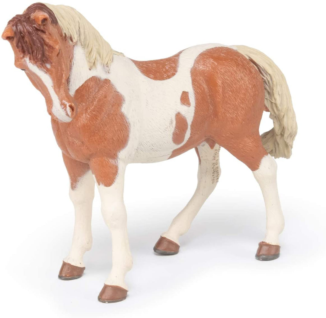 Figura Animales Yegua Pinto Pintado a Mano
