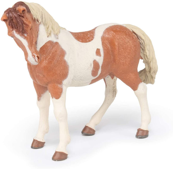 Figura Animales Yegua Pinto Pintado a Mano