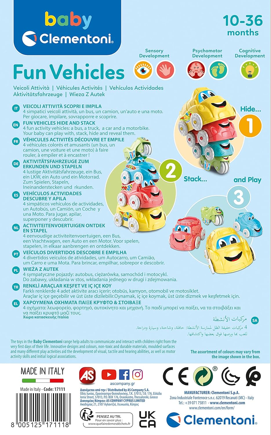 Juego Mis Primeros Carros Para Apilar Para Niños