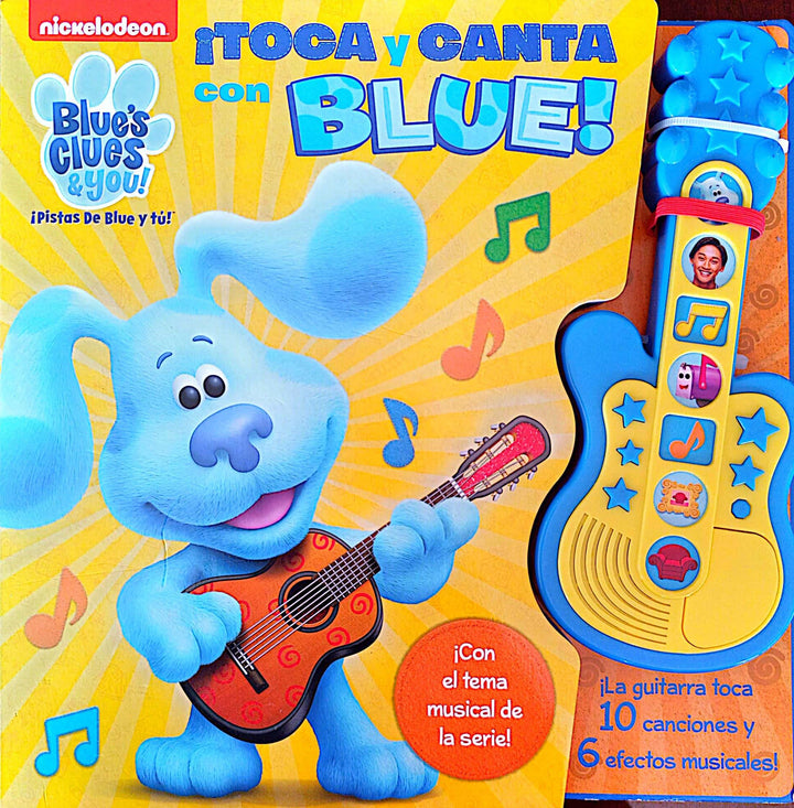Libro 2 en 1 Toca Y Canta Con Blue Guitarra Interactiva