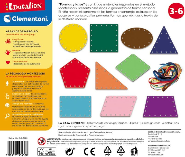 Juego Montessori Formas Motricidad Fina Niños