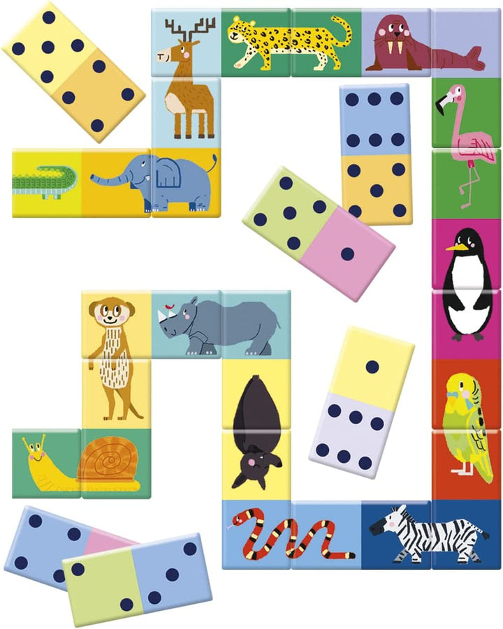 Juego Domino Numeros Y Animales Matematicas Para Niños