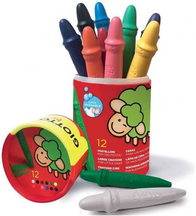 Set De 12 Crayolas Giotto Bebe Arte