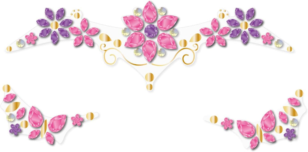 Set De Arte y Manualidades Gemas Para El Rostro Flores
