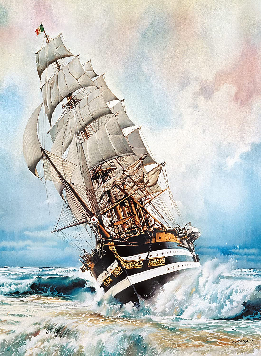 Rompecabezas 1000 Piezas Vespucio Barco Alta Mar