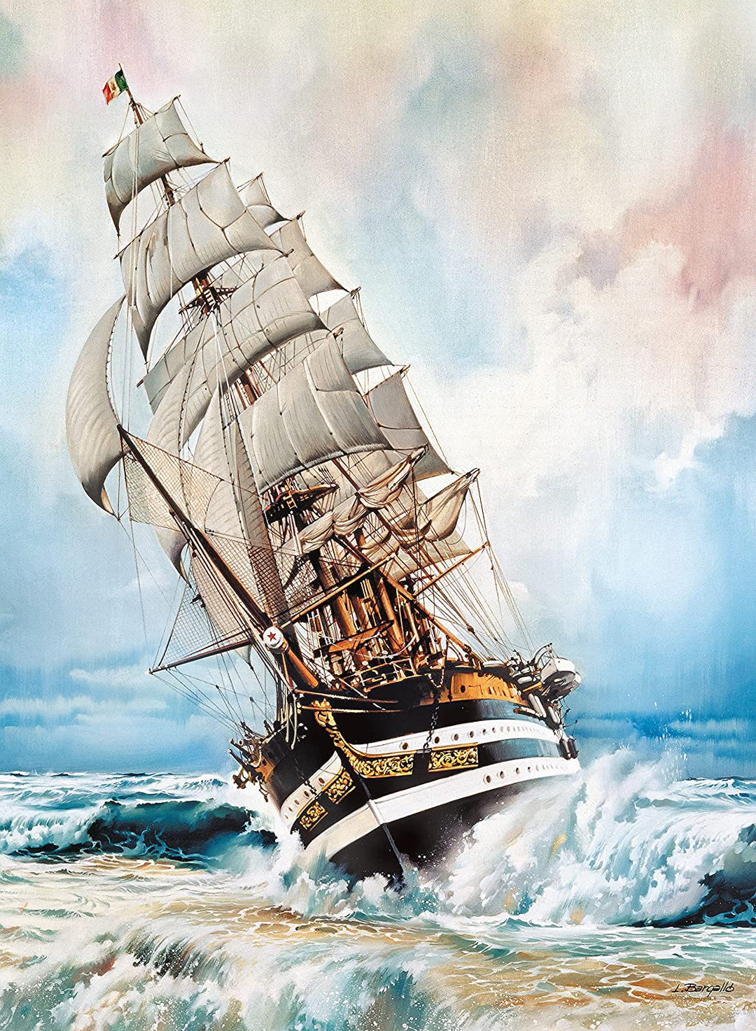 Rompecabezas 1000 Piezas Vespucio Barco Alta Mar