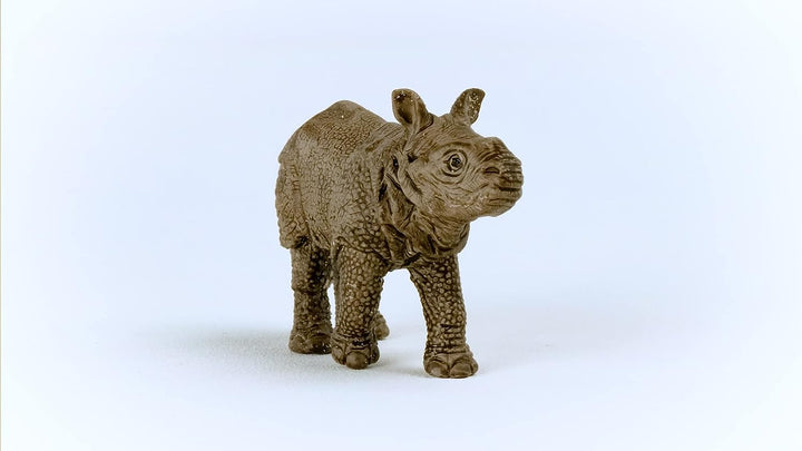 Figura Animales Cría Rinoceronte Pintado A Mano