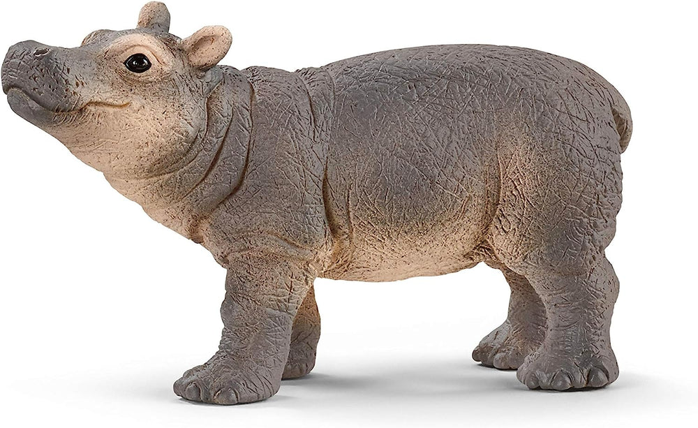 Figura Animales Hipopotamo Bebe Pintado A Mano