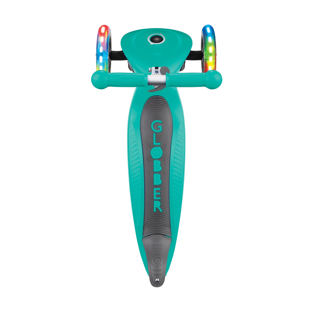 Patineta Globber Junior Con Luces Verde