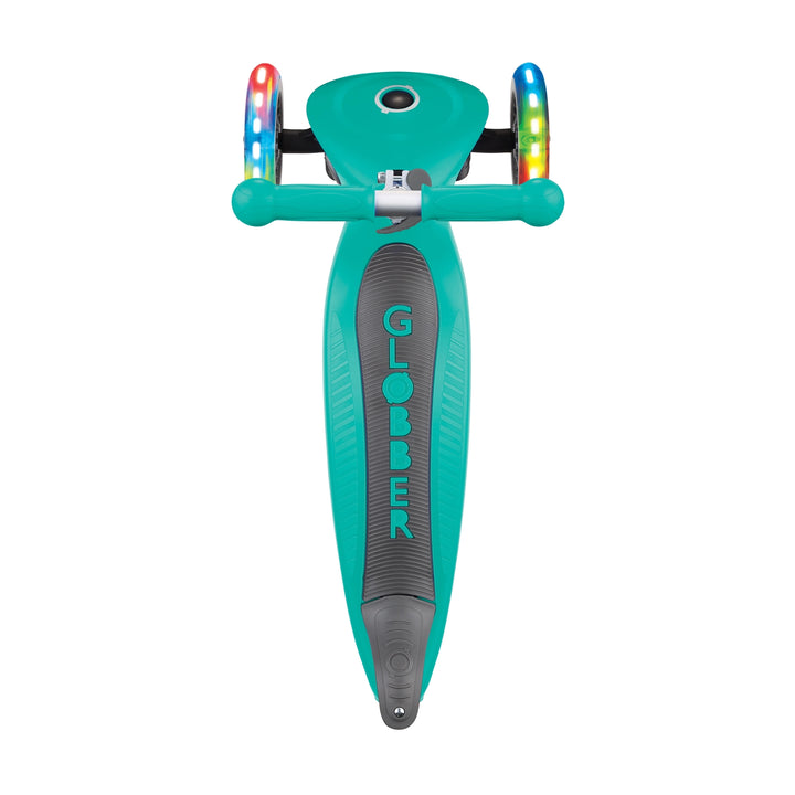 Patineta Globber Junior Con Luces Verde