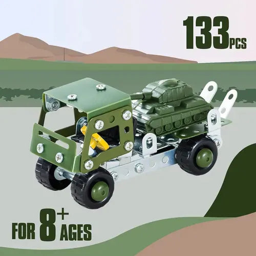 Juego construcción Carro 133 Piezas Para Niños