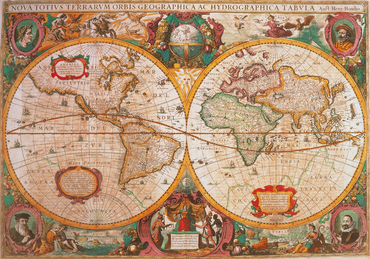 Rompecabezas 1000 Piezas Mapa Antiguo Arte