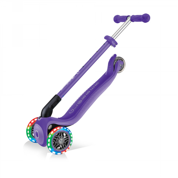 Patineta Globber Primo Plus Con Luces violeta