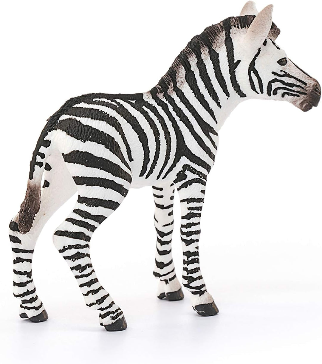 Figura Animales Cria De Cebra Pintada A Mano